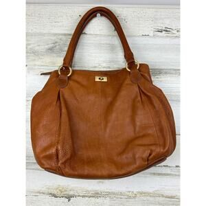 J. Crew Tan Leather Shoulder Bag